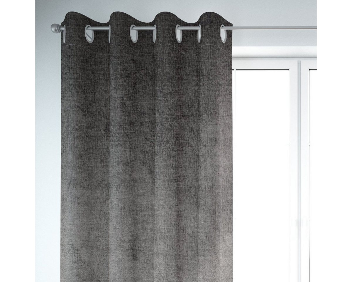 SCHÖNER LEBEN. Vorhang SCHÖNER LEBEN. Vorhang Thermovorhang Soft Teddy Deluxe grau 245cm, Ösen, blickdicht, Polyester, handmade SCHÖNER LEBEN. Vorhang SCHÖNER LEBEN. Vorhang Thermovorhang Soft Teddy Deluxe grau 245cm, Ösen, blickdicht, Polyester, handmade von SCHÖNER LEBEN.