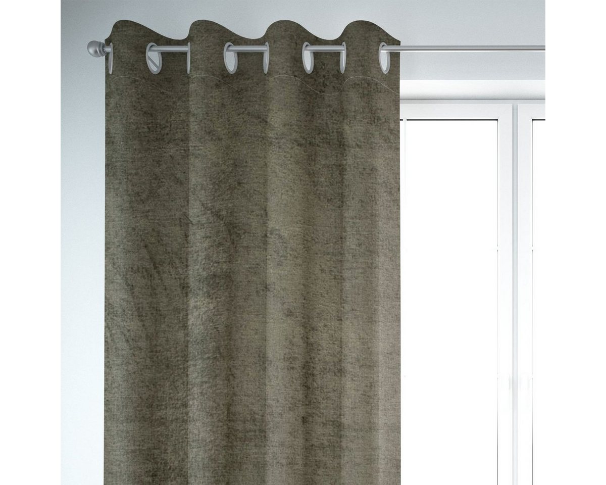 SCHÖNER LEBEN. Vorhang SCHÖNER LEBEN. Vorhang Thermovorhang Soft Teddy Deluxe moosgrün 245cm, Ösen, blickdicht, Polyester, handmade SCHÖNER LEBEN. Vorhang SCHÖNER LEBEN. Vorhang Thermovorhang Soft Teddy Deluxe moosgrün 245cm, Ösen, blickdicht, Polyester, handmade von SCHÖNER LEBEN.