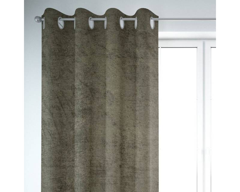 SCHÖNER LEBEN. Vorhang SCHÖNER LEBEN. Vorhang Thermovorhang Soft Teddy Deluxe moosgrün 245cm, Ösen, blickdicht, Polyester, handmade SCHÖNER LEBEN. Vorhang SCHÖNER LEBEN. Vorhang Thermovorhang Soft Teddy Deluxe moosgrün 245cm, Ösen, blickdicht, Polyester, handmade von SCHÖNER LEBEN.