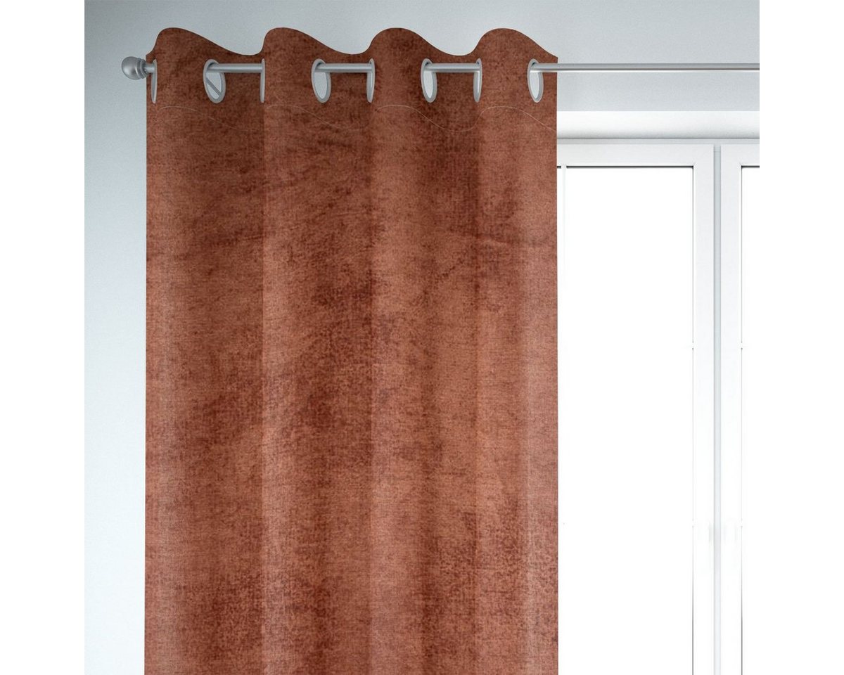 SCHÖNER LEBEN. Vorhang SCHÖNER LEBEN. Vorhang Thermovorhang Soft Teddy Deluxe terrakotta 245c, Ösen, blickdicht, Polyester, handmade SCHÖNER LEBEN. Vorhang SCHÖNER LEBEN. Vorhang Thermovorhang Soft Teddy Deluxe terrakotta 245c, Ösen, blickdicht, Polyester, handmade von SCHÖNER LEBEN.