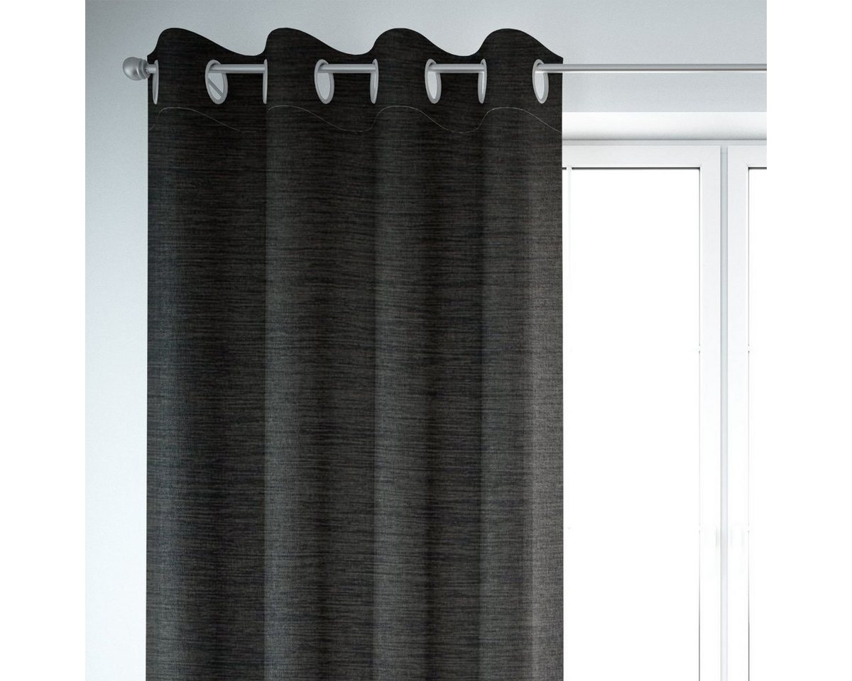 SCHÖNER LEBEN. Vorhang Thermovorhang Kälteschutz anthrazit 245cm SCHÖNER LEBEN., Ösen, abdunkelnd, Kunstfaser, handmade SCHÖNER LEBEN. Vorhang Thermovorhang Kälteschutz anthrazit 245cm SCHÖNER LEBEN., Ösen, abdunkelnd, Kunstfaser, handmade von SCHÖNER LEBEN.