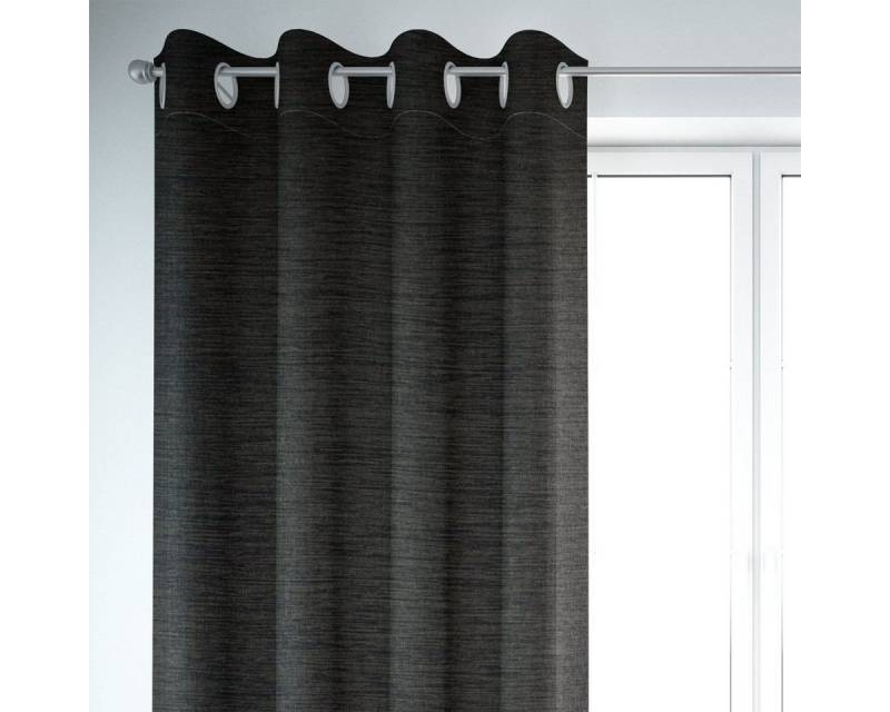 SCHÖNER LEBEN. Vorhang Thermovorhang Kälteschutz anthrazit 245cm SCHÖNER LEBEN., Ösen, abdunkelnd, Kunstfaser, handmade SCHÖNER LEBEN. Vorhang Thermovorhang Kälteschutz anthrazit 245cm SCHÖNER LEBEN., Ösen, abdunkelnd, Kunstfaser, handmade von SCHÖNER LEBEN.