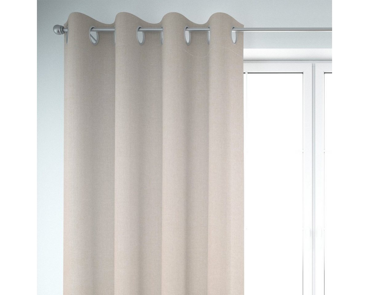 SCHÖNER LEBEN. Vorhang Thermovorhang Verdunkelung beige 245cm oder WL von SCHÖNER LEBEN., Ösen, abdunkelnd, Polyester, handmade SCHÖNER LEBEN. Vorhang Thermovorhang Verdunkelung beige 245cm oder WL von SCHÖNER LEBEN., Ösen, abdunkelnd, Polyester, handmade von SCHÖNER LEBEN.