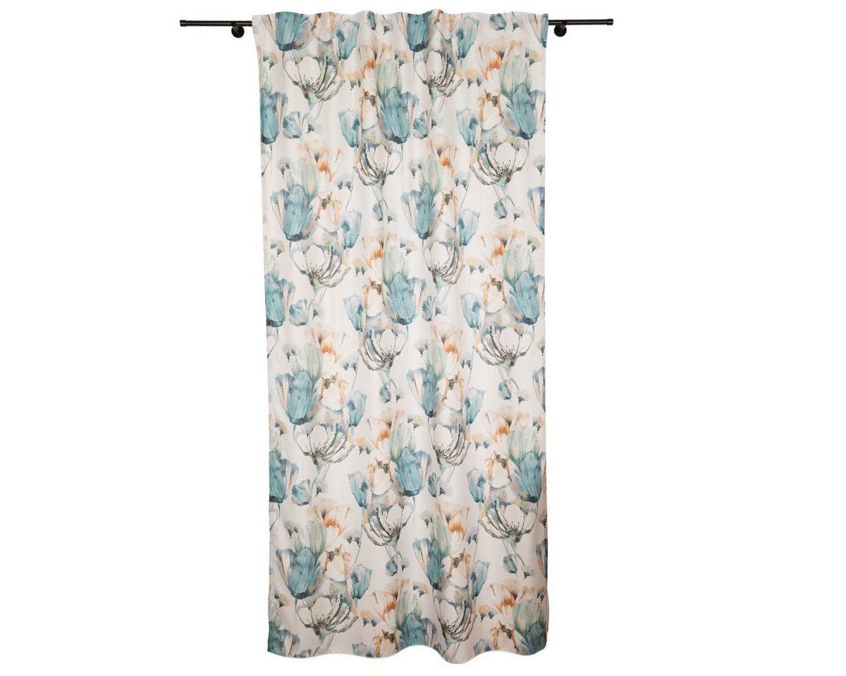SCHÖNER LEBEN. Vorhang Vorhang Schlaufenband Leinenoptik Blumen ecru blau gelb 140x245cm, abdunkelnd, pflegeleicht SCHÖNER LEBEN. Vorhang Vorhang Schlaufenband Leinenoptik Blumen ecru blau gelb 140x245cm, abdunkelnd, pflegeleicht von SCHÖNER LEBEN.