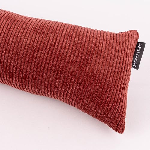 SCHÖNER LEBEN. Zugluftstopper Cord Baumwolle grob rot Verschiedene Größen, Auswahl:80cm Länge von SCHÖNER LEBEN.