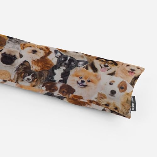 SCHÖNER LEBEN. Zugluftstopper Digitaldr. Hunde Welpen braun weiß schwa, Auswahl:100cm Länge SCHÖNER LEBEN. Zugluftstopper Digitaldr. Hunde Welpen braun weiß schwa, Auswahl:100cm Länge von SCHÖNER LEBEN.