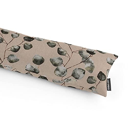 SCHÖNER LEBEN. Zugluftstopper Eukalyptusblätter Natur grün, Auswahl:100cm Länge von SCHÖNER LEBEN.