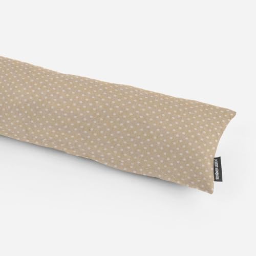 SCHÖNER LEBEN. Zugluftstopper Pünktchen Natur weiß div. Größen, Auswahl:130cm Länge SCHÖNER LEBEN. Zugluftstopper Pünktchen Natur weiß div. Größen, Auswahl:130cm Länge von SCHÖNER LEBEN.