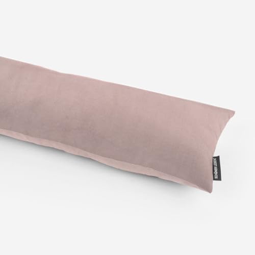 SCHÖNER LEBEN. Zugluftstopper Velvet Samt EIN Altrosa div. Größen, Auswahl:130cm Länge von SCHÖNER LEBEN.