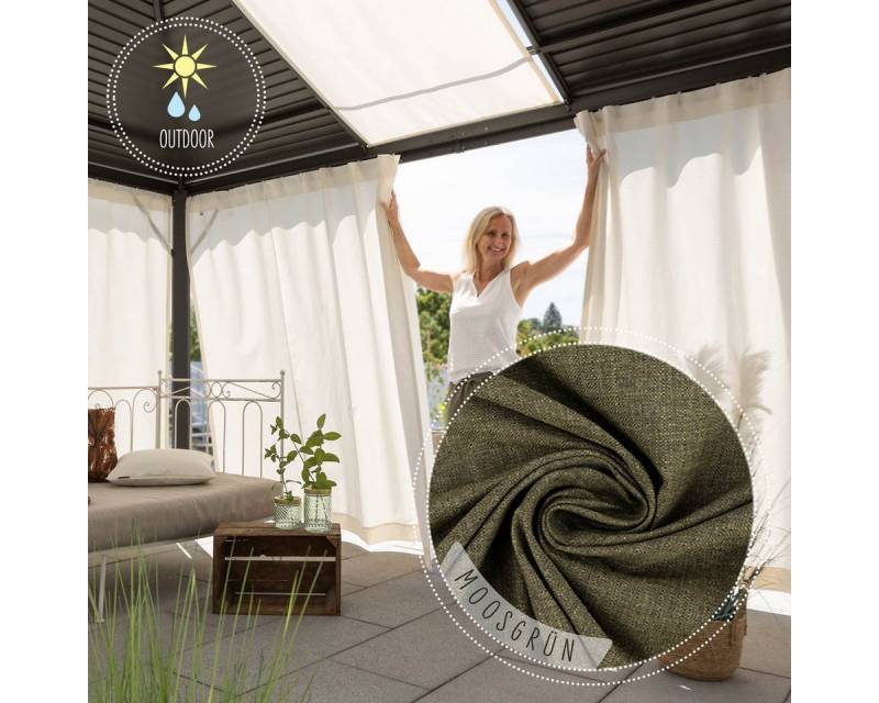 SCHÖNER LEBEN. Vorhang, Smokband, Lichtschutz, Kunstfaser von SCHÖNER LEBEN.