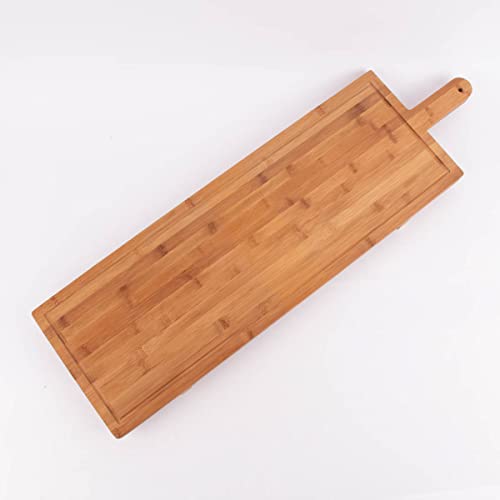 XXL Servierbrett Bambus natur 88x26x5cm von SCHÖNER LEBEN.