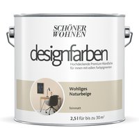 SCHÖNER WOHNEN FARBE Dispersionsfarbe »Designfarbe«, Wohliges Naturbeige, 2,5L SCHÖNER WOHNEN FARBE Dispersionsfarbe »Designfarbe«, Wohliges Naturbeige, 2,5L von SCHÖNER WOHNEN FARBE