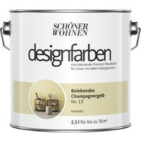 SCHÖNER WOHNEN FARBE Dispersionsfarbe »Designfarben«, Belebendes Champagnergelb, matt von SCHÖNER WOHNEN FARBE