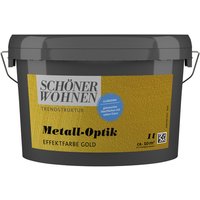 SCHÖNER WOHNEN FARBE Effektfarbe »Trendstruktur«, in Metall-Optik, goldfarben, 1 l von SCHÖNER WOHNEN FARBE