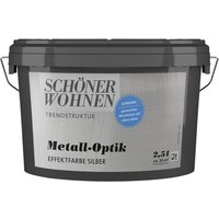 SCHÖNER WOHNEN FARBE Effektfarbe »Trendstruktur«, in Metall-Optik, silberfarben, 2,5 l von SCHÖNER WOHNEN FARBE