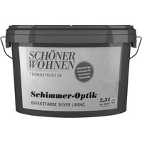 SCHÖNER WOHNEN FARBE Effektfarbe »Trendstruktur«, in Schimmer-Optik, silver_lining, 2,5 l - silberfarben SCHÖNER WOHNEN FARBE Effektfarbe »Trendstruktur«, in Schimmer-Optik, silver_lining, 2,5 l - silberfarben von SCHÖNER WOHNEN FARBE