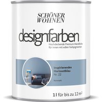 SCHÖNER WOHNEN FARBE Innenfarbe »Designfarben«, Inspirierendes Horizontblau, matt von SCHÖNER WOHNEN FARBE