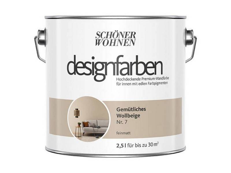 SCHÖNER WOHNEN FARBE Wand- und Deckenfarbe Gemütliches Wollbeige Nr. 7, Tropf- und spritzgehemmt, Konservierungsmittelfrei SCHÖNER WOHNEN FARBE Wand- und Deckenfarbe Gemütliches Wollbeige Nr. 7, Tropf- und spritzgehemmt, Konservierungsmittelfrei von SCHÖNER WOHNEN FARBE