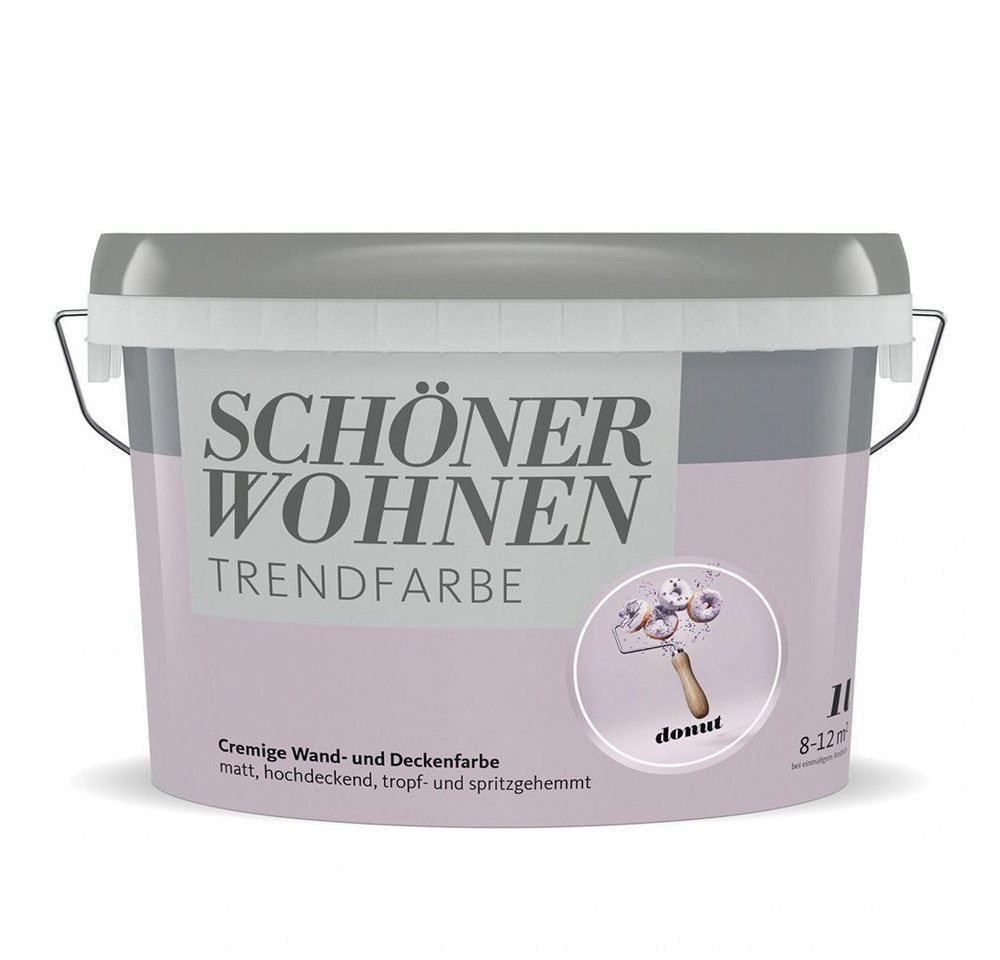 SCHÖNER WOHNEN FARBE Wandfarbe SW Trend Wandfarbe matt 1,0L donut 4550 von SCHÖNER WOHNEN FARBE