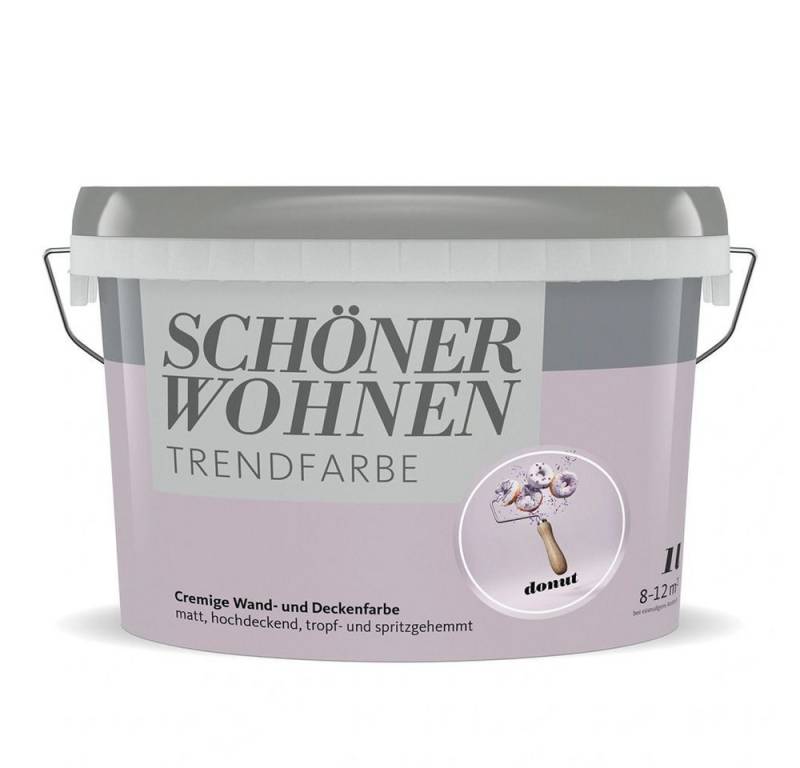 SCHÖNER WOHNEN FARBE Wandfarbe SW Trend Wandfarbe matt 1,0L donut 4550 von SCHÖNER WOHNEN FARBE