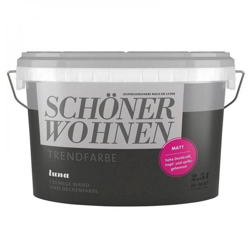 SCHÖNER WOHNEN FARBE Wandfarbe SW Trend Wandfarbe matt 2,5L Luna 7502 von SCHÖNER WOHNEN FARBE