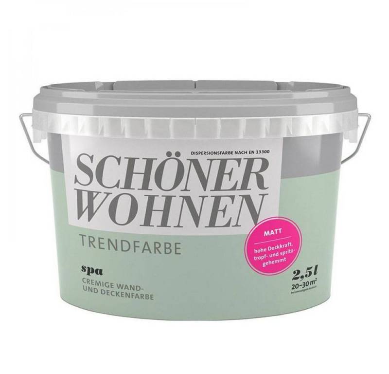 SCHÖNER WOHNEN FARBE Wandfarbe SW Trend Wandfarbe matt 2,5L Spa 6507 SCHÖNER WOHNEN FARBE Wandfarbe SW Trend Wandfarbe matt 2,5L Spa 6507 von SCHÖNER WOHNEN FARBE