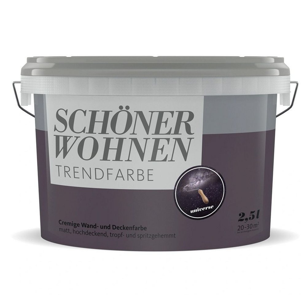 SCHÖNER WOHNEN FARBE Wandfarbe SW Trend Wandfarbe matt 2,5L Universe 4544 SCHÖNER WOHNEN FARBE Wandfarbe SW Trend Wandfarbe matt 2,5L Universe 4544 von SCHÖNER WOHNEN FARBE