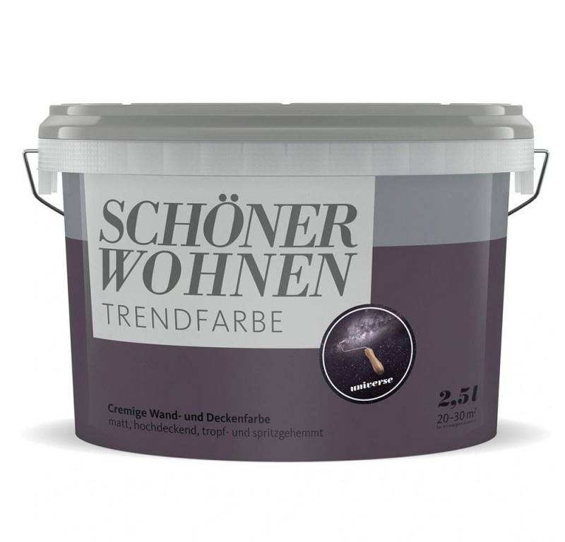 SCHÖNER WOHNEN FARBE Wandfarbe SW Trend Wandfarbe matt 2,5L Universe 4544 von SCHÖNER WOHNEN FARBE