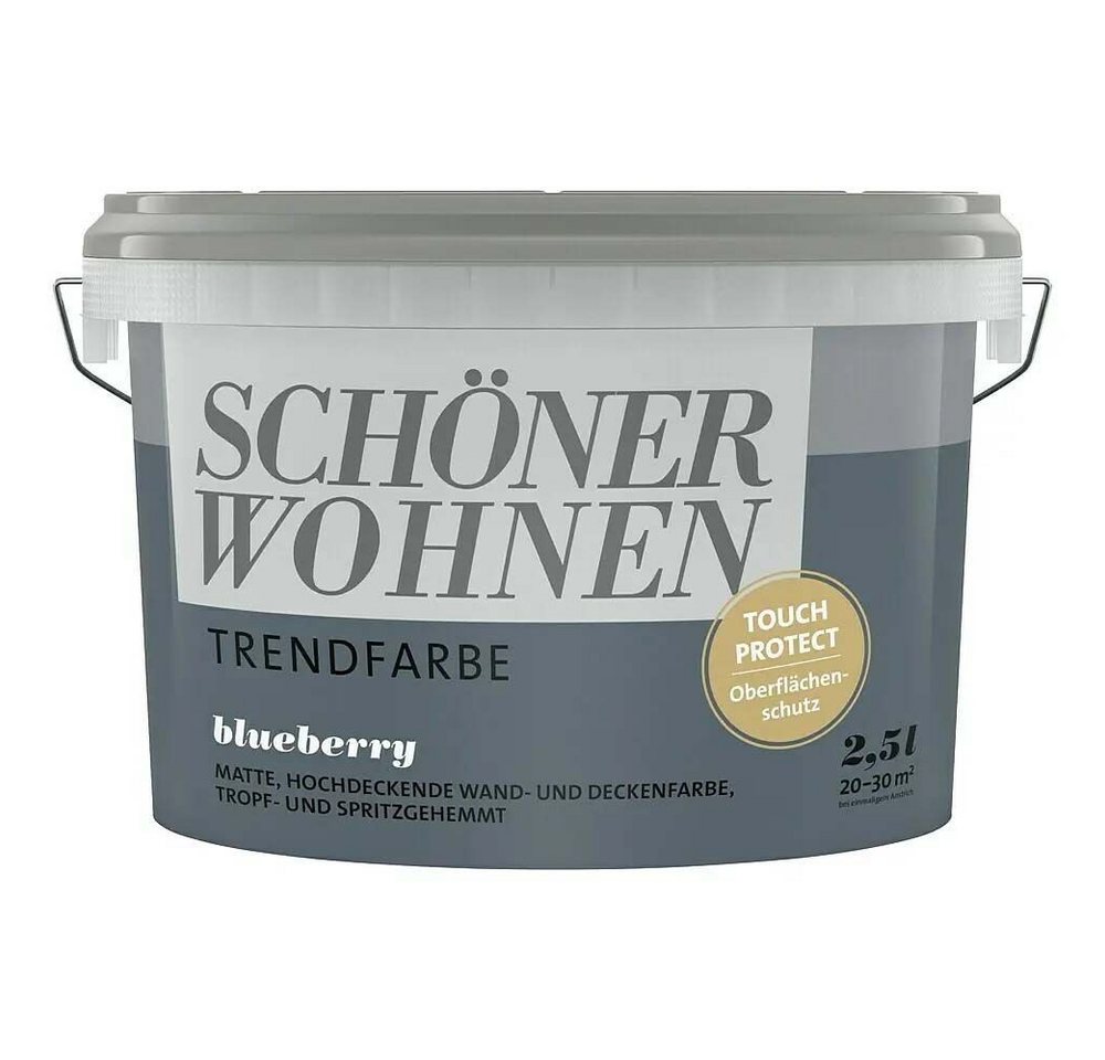 SCHÖNER WOHNEN FARBE Wandfarbe SW Trend Wandfarbe matt 2,5L blueberry 7504 SCHÖNER WOHNEN FARBE Wandfarbe SW Trend Wandfarbe matt 2,5L blueberry 7504 von SCHÖNER WOHNEN FARBE