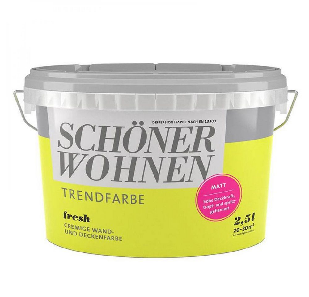 SCHÖNER WOHNEN FARBE Wandfarbe SW Trend Wandfarbe matt 2,5L fresh 6516 von SCHÖNER WOHNEN FARBE