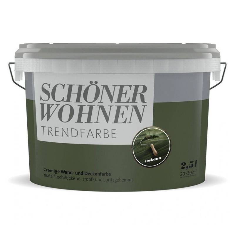 SCHÖNER WOHNEN FARBE Wandfarbe SW Trend Wandfarbe matt 2,5L toskana 6428 von SCHÖNER WOHNEN FARBE