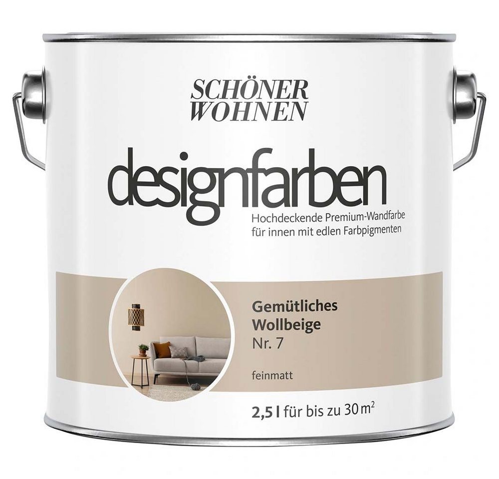 SCHÖNER WOHNEN FARBE Wandfarbe Schöner Wohnen Designfarben 2,5 Ltr. Gemütliches Wollbeige Nr. 7 SCHÖNER WOHNEN FARBE Wandfarbe Schöner Wohnen Designfarben 2,5 Ltr. Gemütliches Wollbeige Nr. 7 von SCHÖNER WOHNEN FARBE