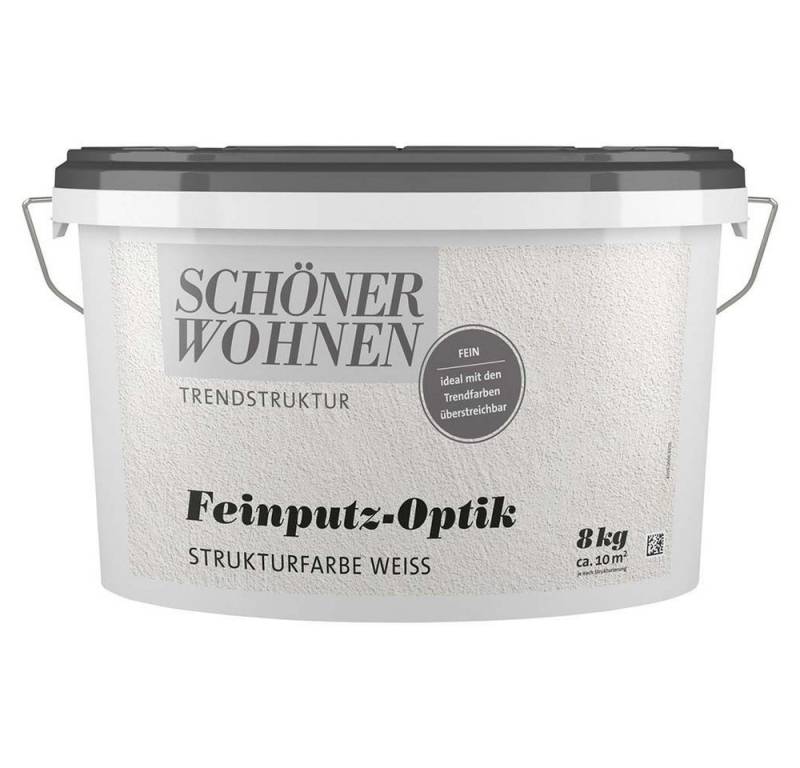 SCHÖNER WOHNEN FARBE Wandfarbe Schöner Wohnen Feinputz-Optik fein 8,0 kg weiß, Strukturfarbe SCHÖNER WOHNEN FARBE Wandfarbe Schöner Wohnen Feinputz-Optik fein 8,0 kg weiß, Strukturfarbe von SCHÖNER WOHNEN FARBE
