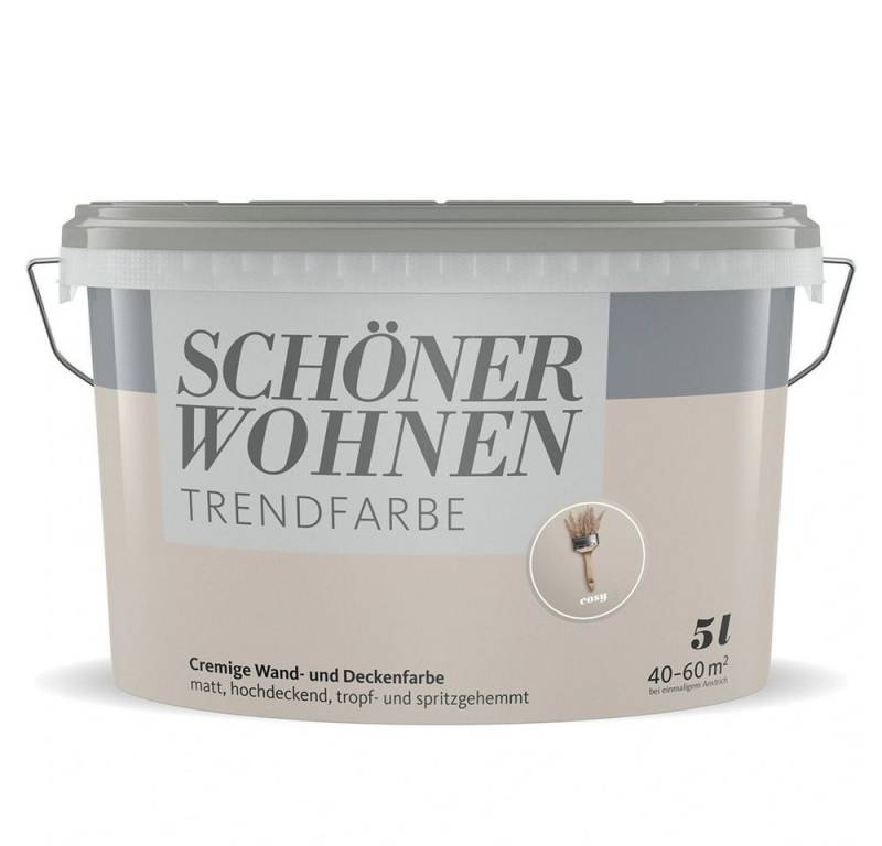 SCHÖNER WOHNEN FARBE Wandfarbe Schöner Wohnen Trend Wandfarbe matt 5,0 Ltr. Cosy SCHÖNER WOHNEN FARBE Wandfarbe Schöner Wohnen Trend Wandfarbe matt 5,0 Ltr. Cosy von SCHÖNER WOHNEN FARBE