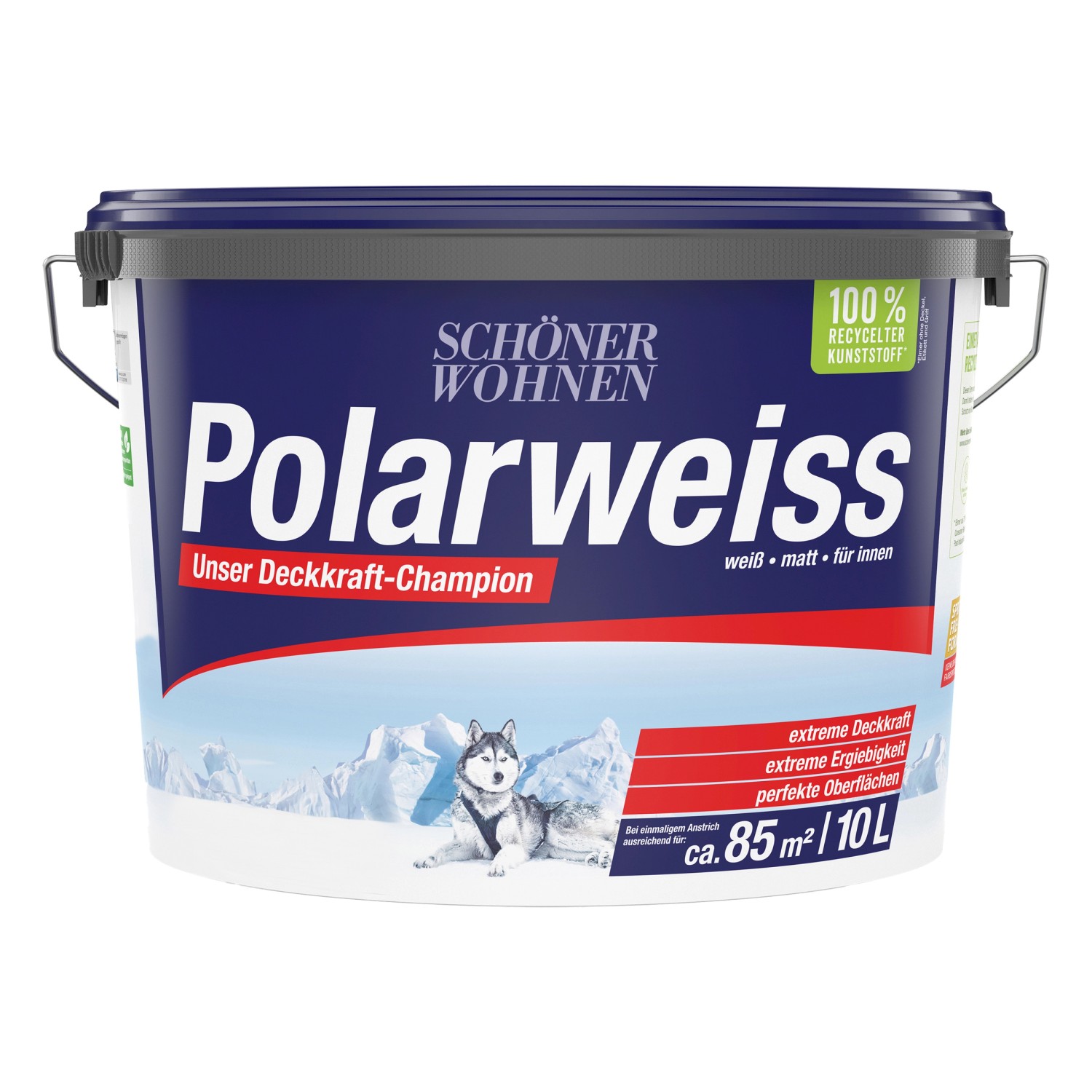 Schöner Wohnen Innen- und Wandfarbe Polarweiss matt 10 l von SCHÖNER WOHNEN-Farbe