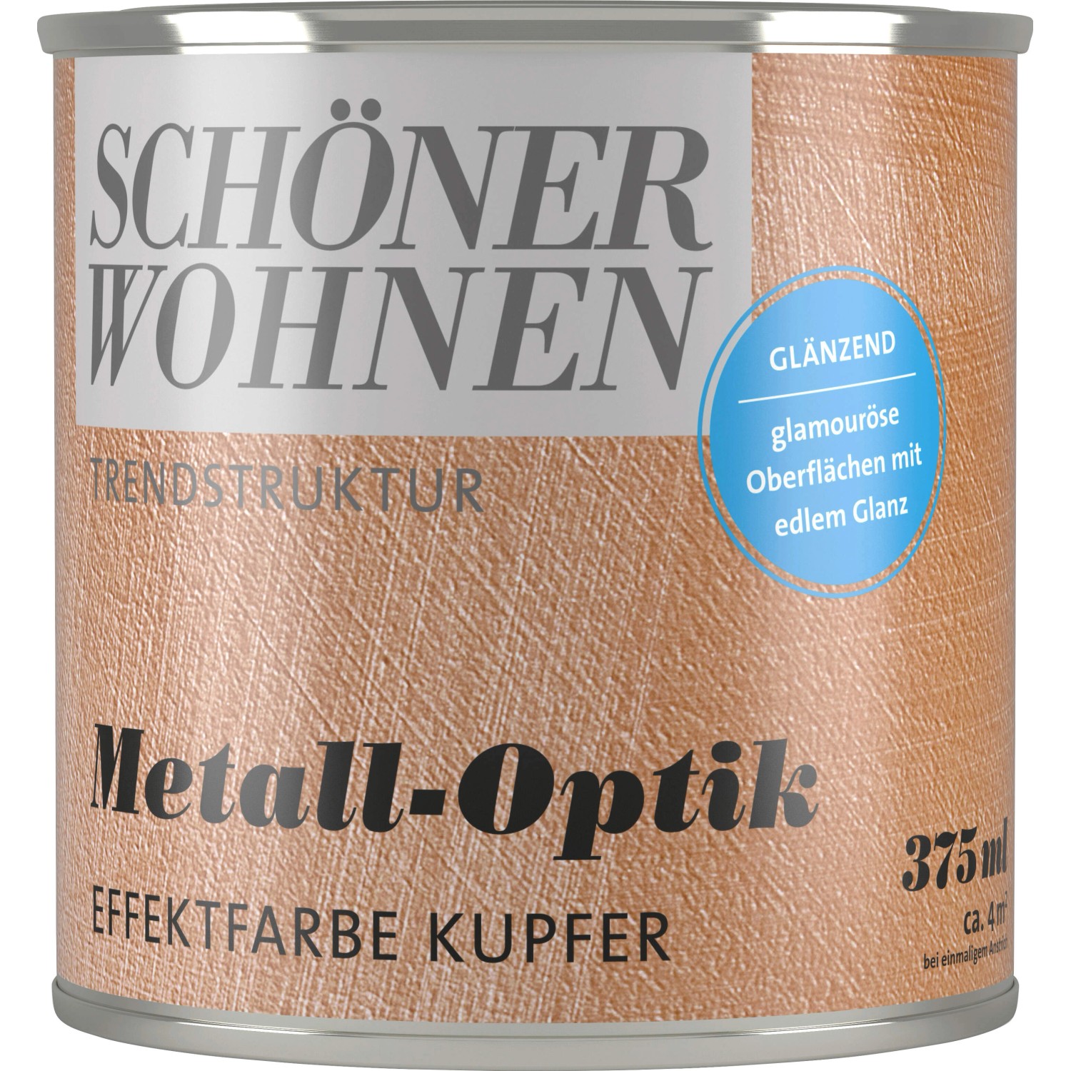 Schöner Wohnen Metall-Optik glänzend Kupfer 375 ml von SCHÖNER WOHNEN-Farbe