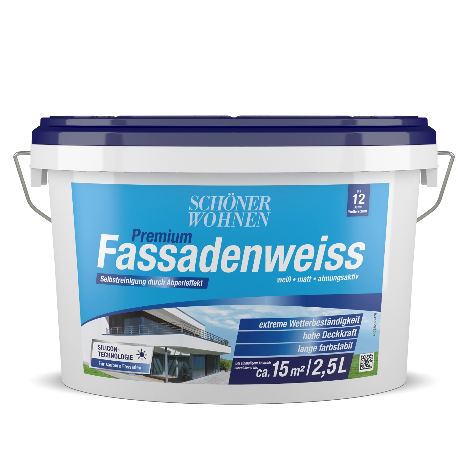 Schöner Wohnen Premium Fassadenweiss Weiß Matt 25 l von SCHÖNER WOHNEN-Farbe