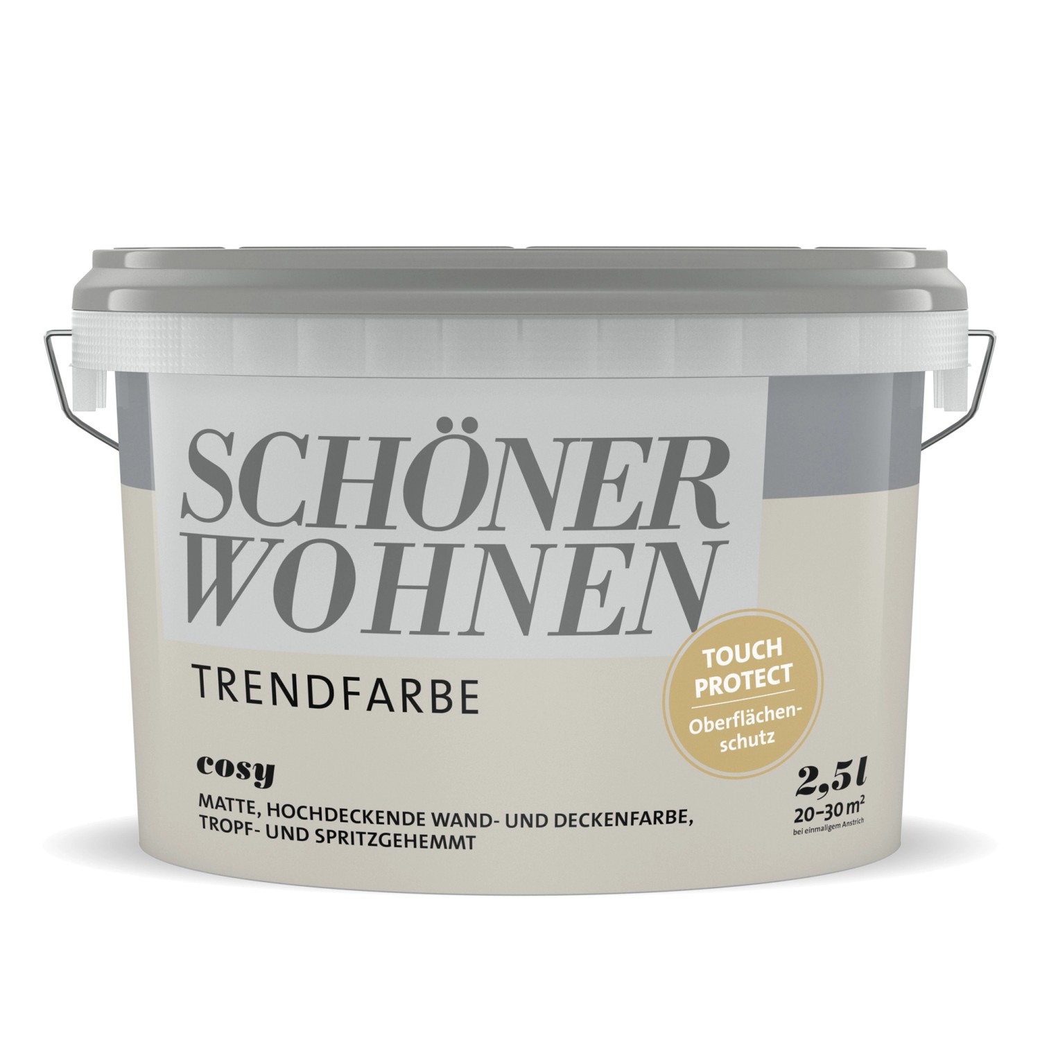 Schöner Wohnen Wandfarbe Cosy Beige matt 2,5 l von SCHÖNER WOHNEN-Farbe