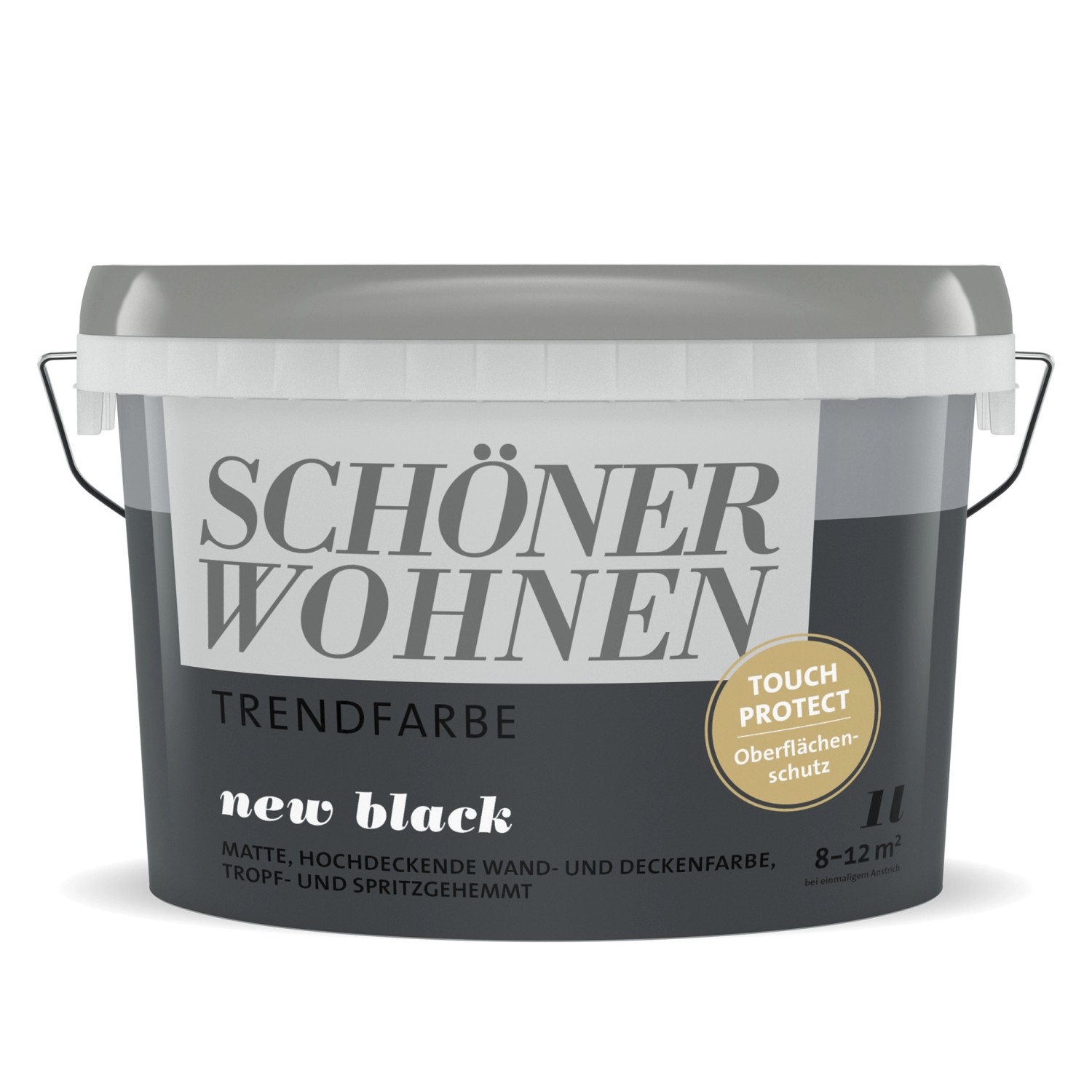 Schöner Wohnen Trendfarbe New Black 1 L von SCHÖNER WOHNEN-Farbe