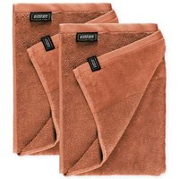 SCHÖNER WOHNEN Duschtuch SENSE - 2er Set 70x140 cm, Rost von SCHÖNER WOHNEN-KOLLEKTION