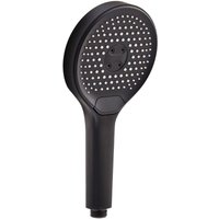 Handbrause glaia, Mattschwarz, wassersparender Duschkopf rund, Duschbrause mit 3 Strahlarten - Schöner Wohnen-kollektion von SCHÖNER WOHNEN-KOLLEKTION