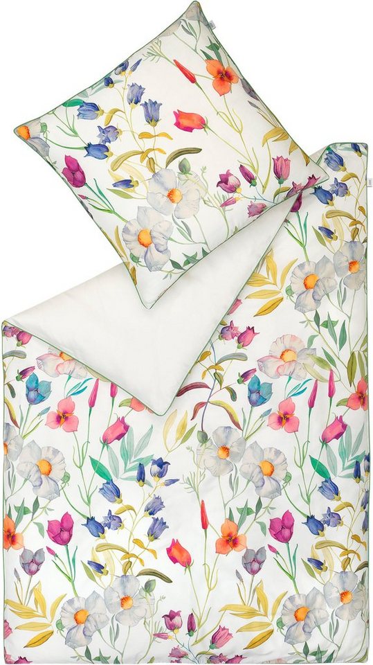 Bettwäsche Fiori, SCHÖNER WOHNEN-Kollektion, Satin, 2 teilig, aus nachhaltigerer Baumwolle von SCHÖNER WOHNEN-Kollektion