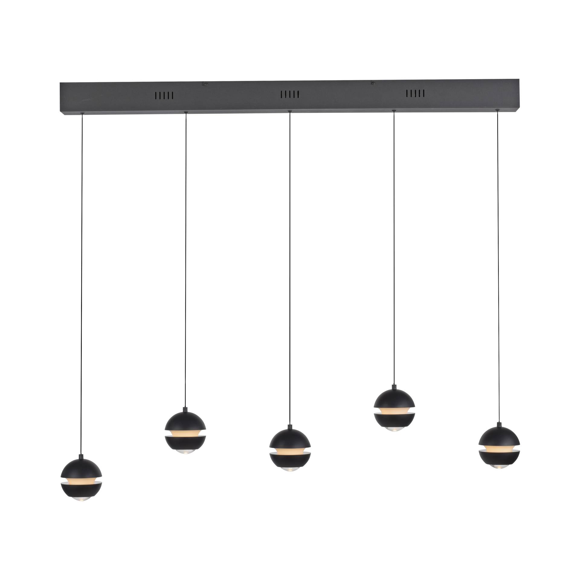 LED-Pendelleuchte LINI 5-flammig in Farbe schwarz LED-Pendelleuchte LINI 5-flammig in Farbe schwarz von SCHÖNER WOHNEN-Kollektion