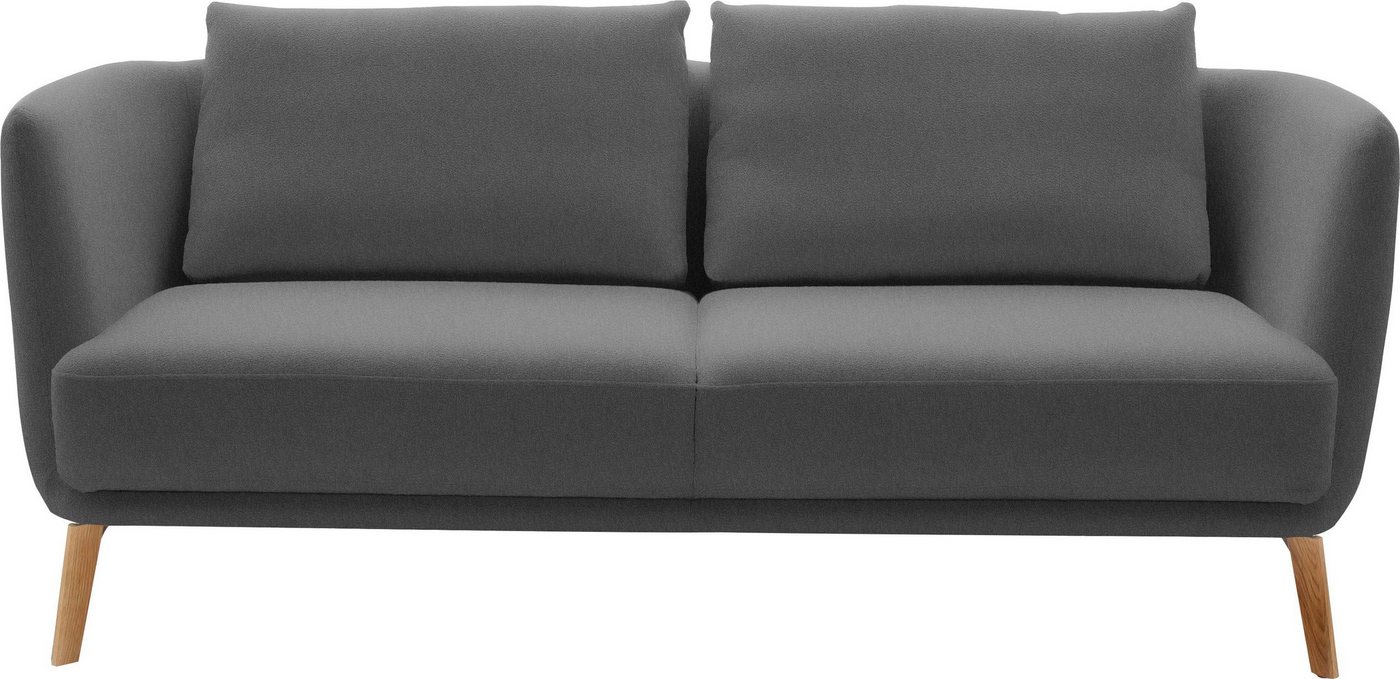 SCHÖNER WOHNEN-Kollektion 2,5-Sitzer Pearl - 5 Jahre Hersteller-Garantie, auch in Bouclé, Maße (B/H/T): 190/71/91 cm, Füße Massivholz von SCHÖNER WOHNEN-Kollektion