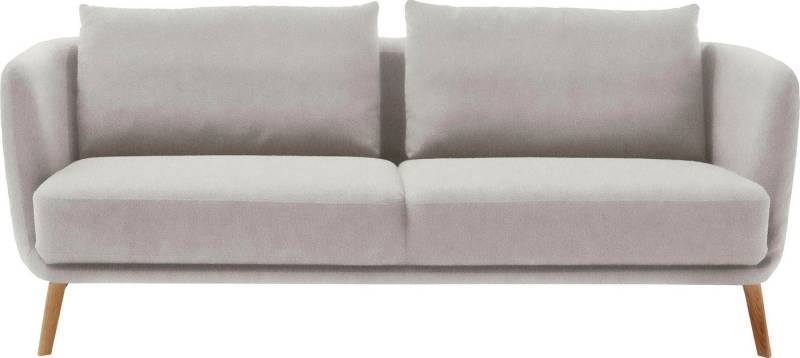 SCHÖNER WOHNEN-Kollektion 3-Sitzer Pearl - 5 Jahre Hersteller-Garantie, auch in Bouclé, Maße (B/H/T): 210/71/91 cm, Füße Massivholz von SCHÖNER WOHNEN-Kollektion
