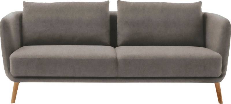 SCHÖNER WOHNEN-Kollektion 3-Sitzer Pearl - 5 Jahre Hersteller-Garantie, auch in Bouclé, Maße (B/H/T): 210/71/91 cm, Füße Massivholz von SCHÖNER WOHNEN-Kollektion