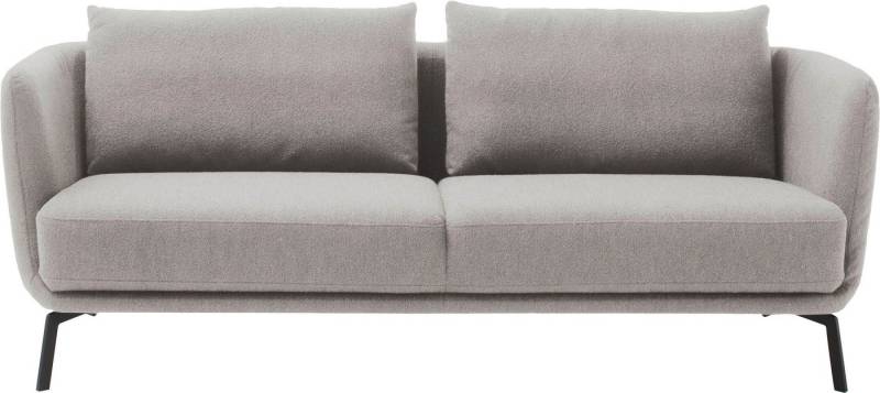 SCHÖNER WOHNEN-Kollektion 3-Sitzer Pearl - 5 Jahre Hersteller-Garantie, auch in Bouclé, Maße (B/H/T): 210/71/91 cm, Füße Metall von SCHÖNER WOHNEN-Kollektion