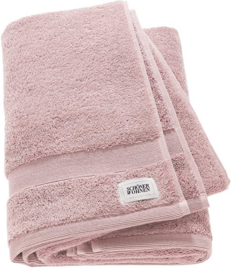 SCHÖNER WOHNEN-Kollektion Badetuch Cuddly, Frotteevelours (1-St), in unterschiedlichen Farben von SCHÖNER WOHNEN-Kollektion