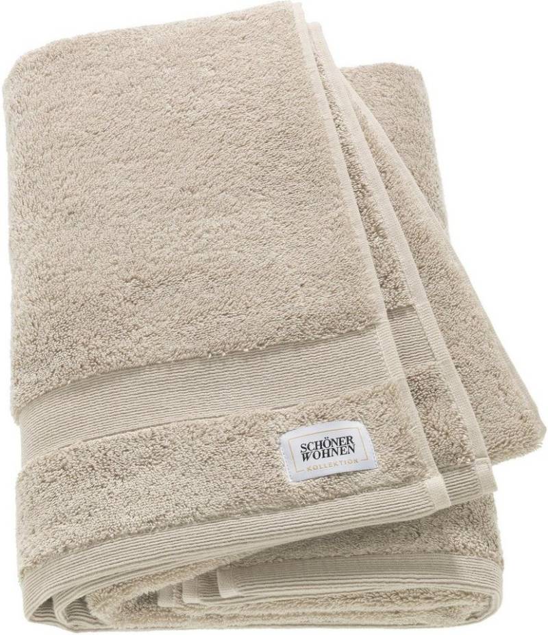 SCHÖNER WOHNEN-Kollektion Badetuch Cuddly, Frotteevelours (1-St), in unterschiedlichen Farben von SCHÖNER WOHNEN-Kollektion