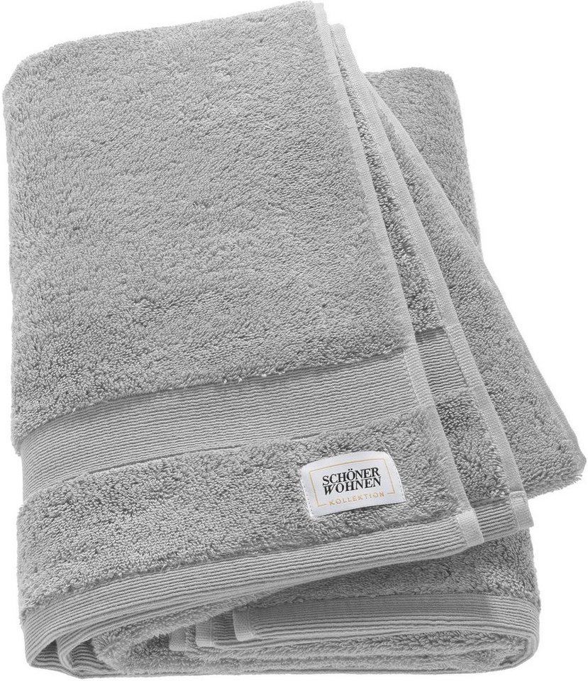 SCHÖNER WOHNEN-Kollektion Badetuch Cuddly, Frotteevelours (1-St), in unterschiedlichen Farben von SCHÖNER WOHNEN-Kollektion